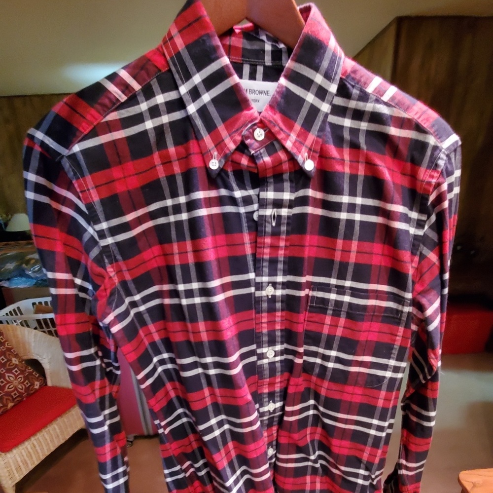 Thom Browne Checked Button Up